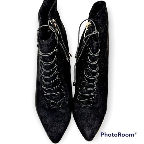 Forever LINK KARISSA 03 FAUX SUEDE LACE UP ANKLE BOOT SIZE 10 - Picture 2 of 3